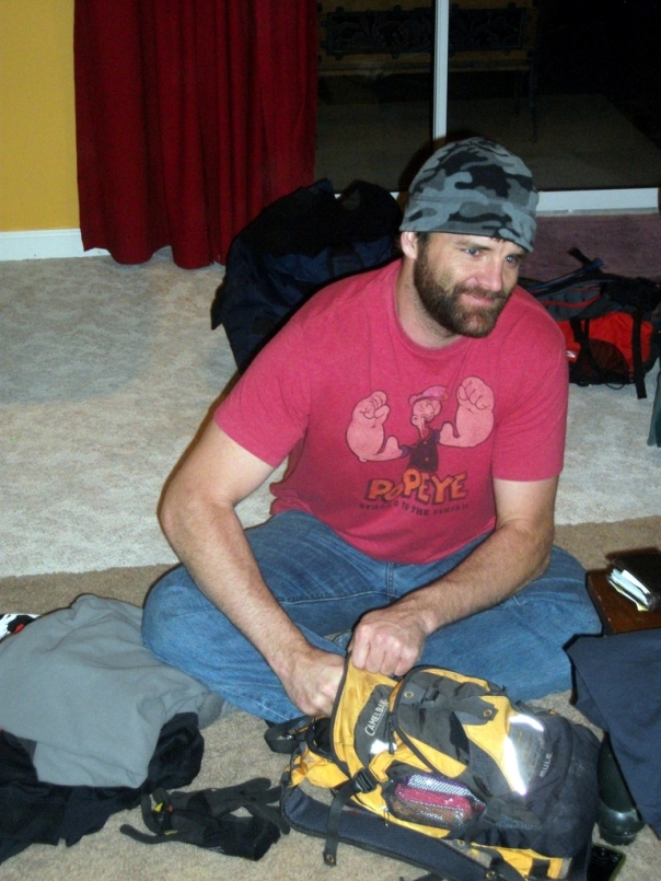 Bob packing gear for the Castlewood AR 2009