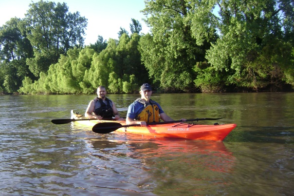 Luke & Casey on the Missouri River